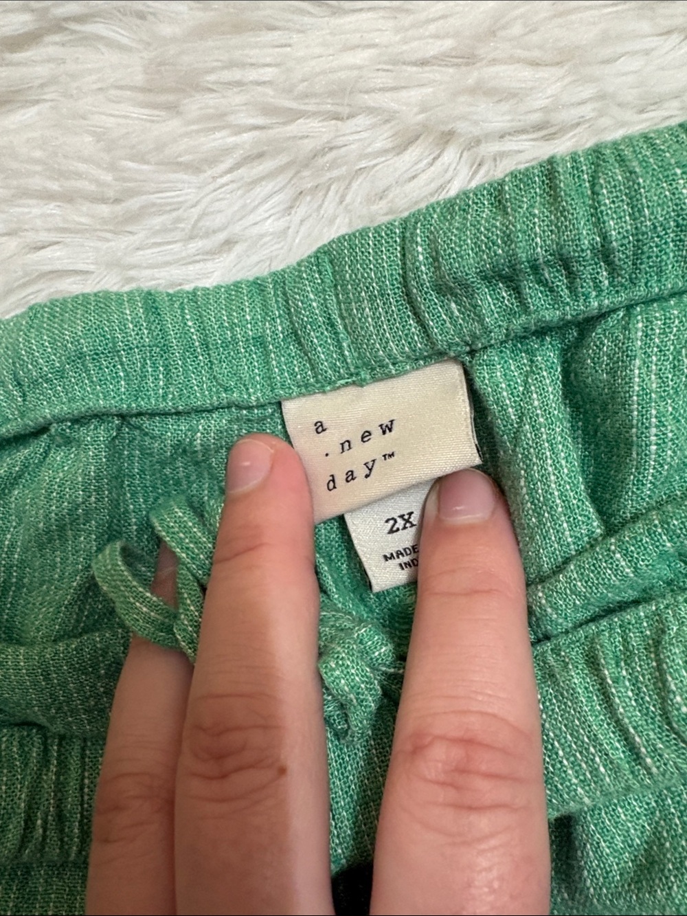 NWT A New Day Green Pull On Shorts Size 2X - Picture 3 of 13